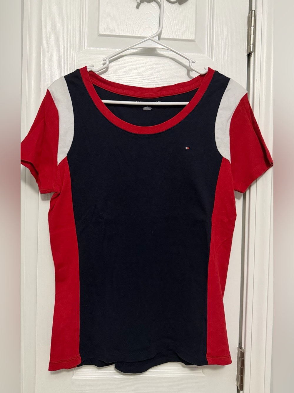 Tommy Hilfiger M red white and blue shirt
